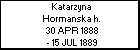 Katarzyna Hormanska h.