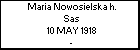 Maria Nowosielska h. Sas