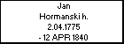 Jan Hormanski h.
