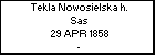 Tekla Nowosielska h. Sas