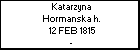 Katarzyna Hormanska h.