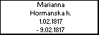 Marianna Hormanska h.