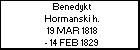 Benedykt Hormanski h.