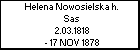 Helena Nowosielska h. Sas
