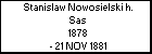 Stanislaw Nowosielski h. Sas