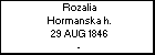 Rozalia Hormanska h.