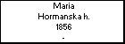 Maria Hormanska h.