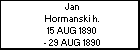 Jan Hormanski h.