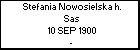 Stefania Nowosielska h. Sas