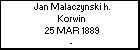 Jan Malaczynski h. Korwin