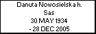 Danuta Nowosielska h. Sas