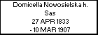 Domicella Nowosielska h. Sas