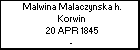 Malwina Malaczynska h. Korwin