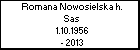 Romana Nowosielska h. Sas