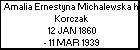 Amalia Ernestyna Michalewska h. Korczak