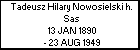 Tadeusz Hilary Nowosielski h. Sas