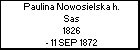 Paulina Nowosielska h. Sas