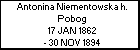 Antonina Niementowska h. Pobog