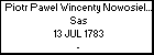 Piotr Pawel Wincenty Nowosielski h. Sas