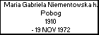 Maria Gabriela Niementowska h. Pobog