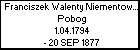 Franciszek Walenty Niementowski h. Pobog