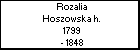 Rozalia Hoszowska h.