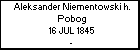 Aleksander Niementowski h. Pobog
