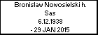 Bronislaw Nowosielski h. Sas