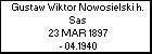 Gustaw Wiktor Nowosielski h. Sas