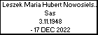Leszek Maria Hubert Nowosielski h. Sas