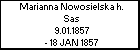 Marianna Nowosielska h. Sas