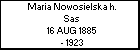 Maria Nowosielska h. Sas
