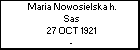 Maria Nowosielska h. Sas