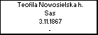 Teofila Nowosielska h. Sas