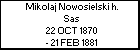 Mikolaj Nowosielski h. Sas