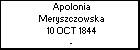 Apolonia Meryszczowska