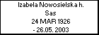 Izabela Nowosielska h. Sas
