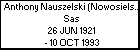 Anthony Nauszelski (Nowosielski) h. Sas