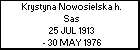 Krystyna Nowosielska h. Sas