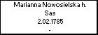 Marianna Nowosielska h. Sas