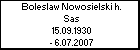 Boleslaw Nowosielski h. Sas