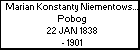 Marian Konstanty Niementowski h. Pobog