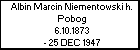 Albin Marcin Niementowski h. Pobog