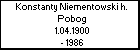 Konstanty Niementowski h. Pobog
