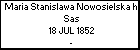 Maria Stanislawa Nowosielska h. Sas