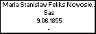 Maria Stanislaw Feliks Nowosielski h. Sas