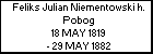 Feliks Julian Niementowski h. Pobog