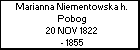 Marianna Niementowska h. Pobog
