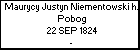 Maurycy Justyn Niementowski h. Pobog