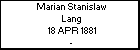 Marian Stanislaw Lang